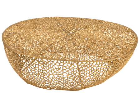 Masuta Coral, Aluminiu, Auriu, 115x114x31.5 cm [1]