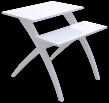 Masuta WHITE, MDF, Alb, 60X60X60 cm [2]