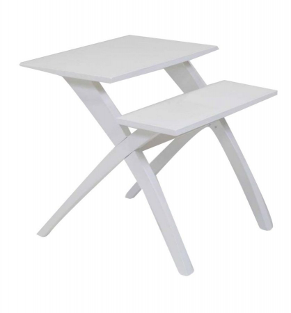 Masuta WHITE, MDF, Alb, 60X60X60 cm [1]