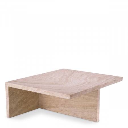 LIVING - Măsuță de cafea, Amara High travertin, Dims: L. 70 | W. 60 | H. 28  (CM)