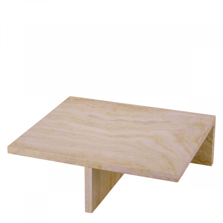 Măsuță de cafea, Amara Low travertin, Dims: L. 70 | W. 60 | H. 23.5  (CM) [3]