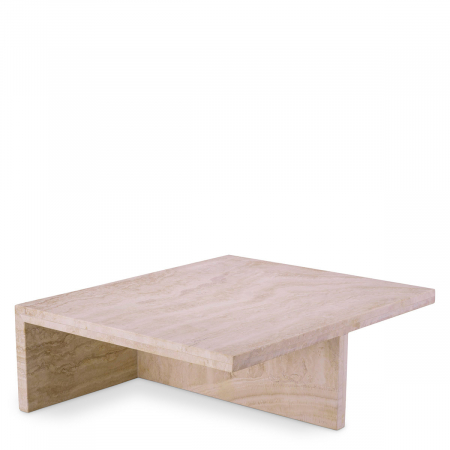 LIVING - Măsuță de cafea, Amara Low travertin, Dims: L. 70 | W. 60 | H. 23.5  (CM)