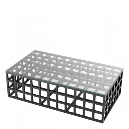 Măsuță de cafea cubico finisaj negru clasic, Dims: L. 139.5 | W. 77 | H. 42  (CM) [2]
