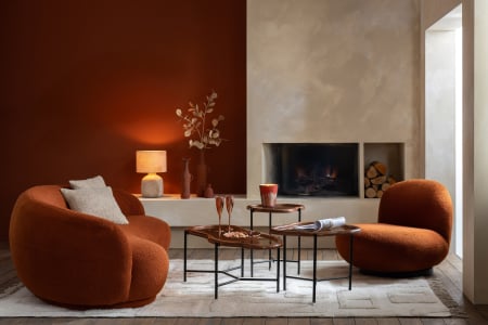 LIVING - Masuta de cafea din sticla multicolora