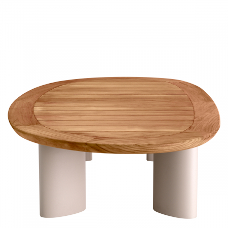 Măsuță de cafea, Free Form din tec natur de exterior , Dims: L. 170.5 | W. 85 | H. 34.5  (CM) [3]
