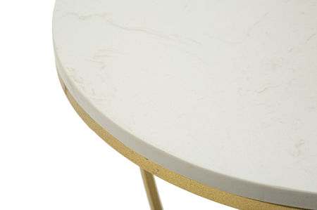 Masuta de cafea Inima, aurie cm ø 40x45,5 [5]