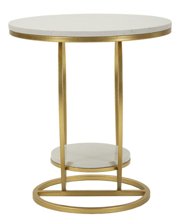 Masuta de cafea Inima, aurie cm ø 40x45,5 [4]