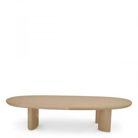 Măsuță de cafea, Lindner, furnir din stejar, natur, Dims: L. 168.5 | W. 86.5 | H. 35.5  (CM) [3]