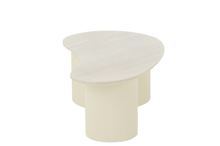 Masuta de cafea marmura/mdf, alba [3]