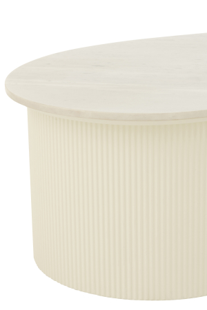 Masuta de cafea marmura/mdf, alba [6]