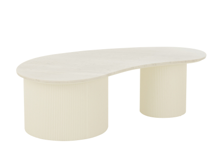 Masuta de cafea marmura/mdf, alba [1]