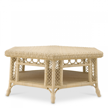 Măsuță de cafea, Saba Hexagon ratan natur, Dims: L. 120 | W. 105 | H. 50  (CM) [2]