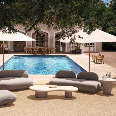 Masuta de exterior Vitalis, crem [1]