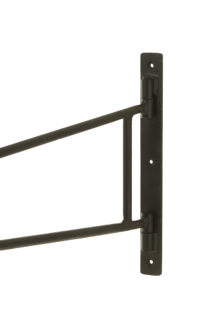 Masuta de perete Turning, Metal/Lemn, Negru/Natural, 55x30.5x111 cm [2]