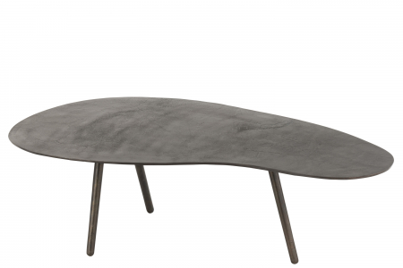 LIVING - Masuta Drop, Metal, Negru, 120x76x36 cm