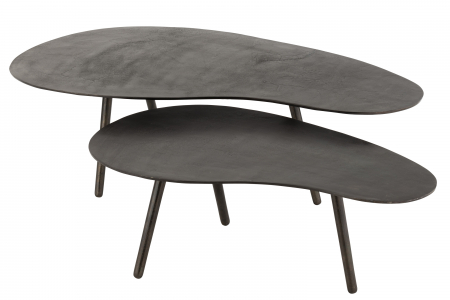 Masuta Drop, Metal, Negru, 120x76x36 cm [4]