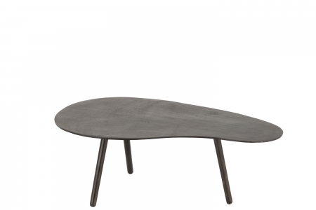 LIVING - Masuta Drop, Metal, Negru, 90x56x32 cm