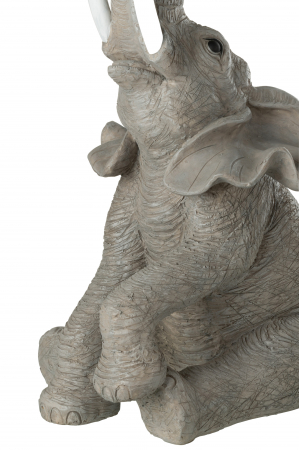 Masuta elefant, Material sintetic, Gri, 49x48x63 [4]