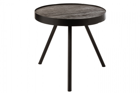 SALE % - Masuta Fien , Lemn/Metal, Maro, 46x46x43 cm
