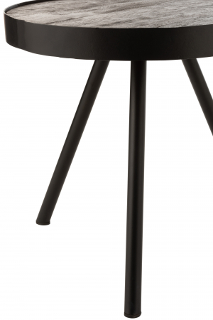 Masuta Fien, Lemn/Metal, Maro, 50x50x48 cm [1]