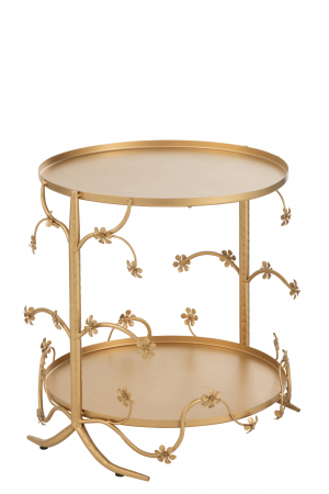 LIVING - Masuta Gold, Metal, Auriu, 45x45x49.5 cm