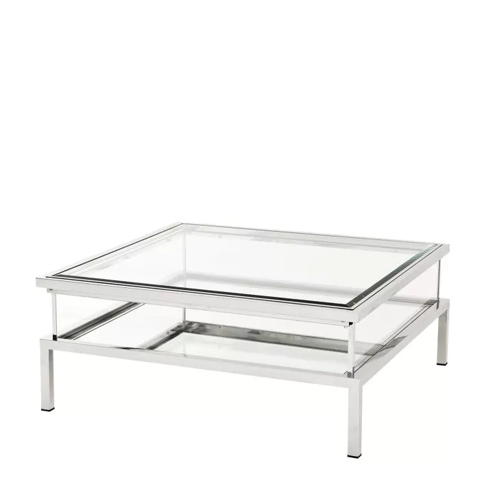 SALE % - Măsuță de cafea, Harvey sliding top lustruit , Dims: L. 100 | W. 100 | H. 41  (CM)