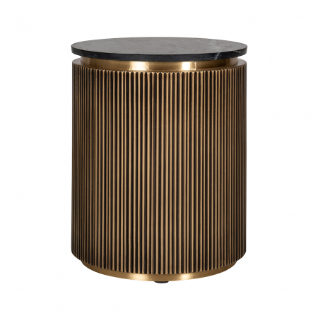 Masuta Ironville, MDF/Marmura/Fier, Auriu alama/Negru, 61x50 cm [1]