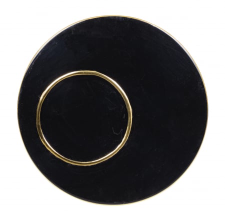 Masuta KESAR, Negru/Auriu, Metal, 40x40.5 cm [6]