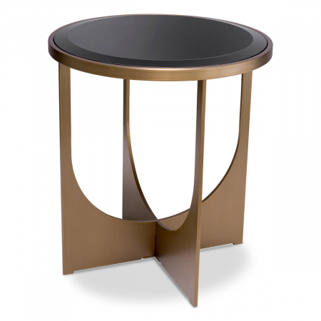 LIVING - Măsuță laterală, Elegance finisaj alamă, Dims: Ø 40.5 | H. 44.5  (CM)