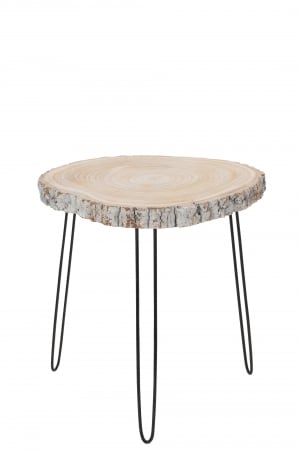 SALE % - Masuta, Lemn, Gri, 57x53x58 cm