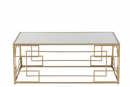 Masuta Lines, Metal, Auriu, 120x66x47.5 cm [1]