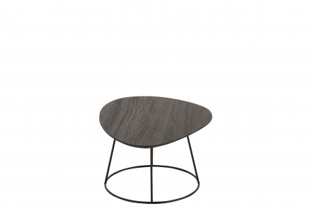 Masuta Oval, Lemn, Maro, 60x45x30 cm [3]