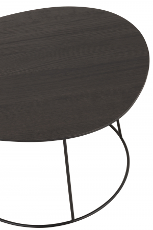 Masuta Oval, Lemn, Maro, 69x55x35 cm [4]