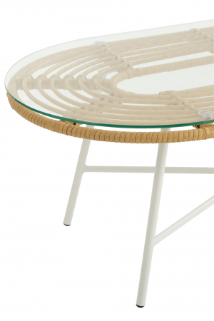 Masuta Oval, Metal, Maro, 90x50x35 cm [3]