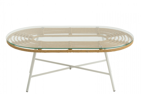 Masuta Oval, Metal, Maro, 90x50x35 cm [1]