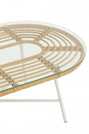 Masuta Oval, Metal, Maro, 90x50x35 cm [4]