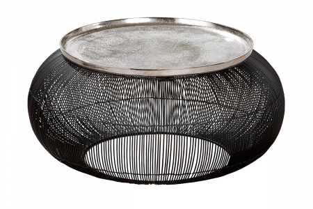 Masuta Puntual, Aluminiu, Argintiu/Negru, 30.5x64 cm [1]