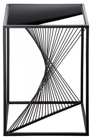 SALE % - Masuta Ray, Metal, Negru, 48x48x51 cm