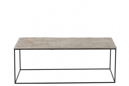 Masuta Rectangle, Metal, Argintiu, 110x49.5x41 cm [1]