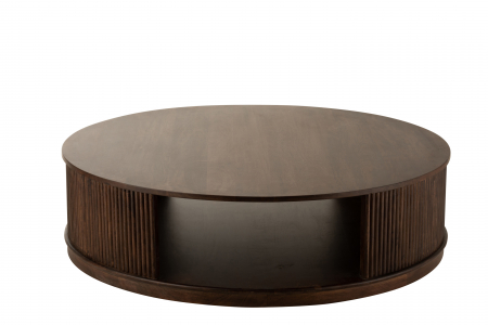 Masuta rotunda Reyi , Lemn, Maro, 120.5x120.5x36 cm [3]
