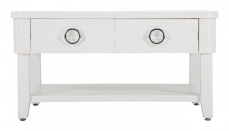 Masuta Shine, Lemn/MDF/Metal, Alb, 47x90x60 cm [2]