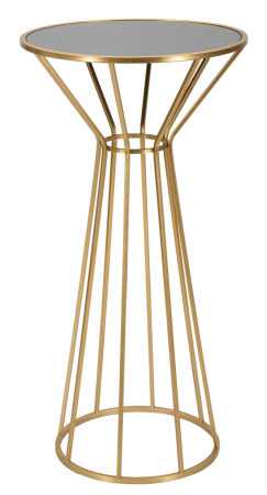 Masuta Simple New, Fier/MDF/Oglinda, Auriu, 100x50x50 cm [1]