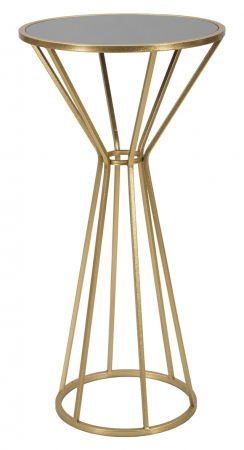 Masuta Simple New, Fier/MDF/Oglinda, Auriu, 80x40x40 cm [1]