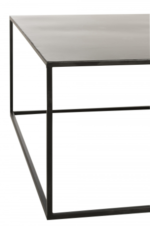 Masuta Square, Metal, Negru, 80x80x30 cm [1]