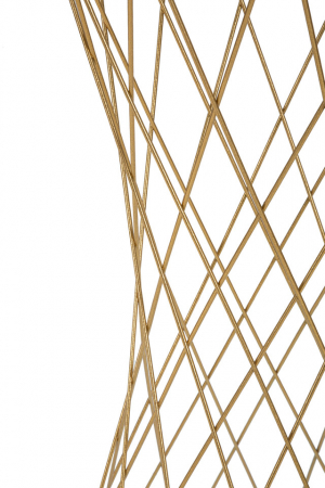 Masuta Tower, Fier/MDF/Oglinda, Auriu, 100x50x50 cm [4]
