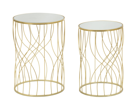 SALE % - Masute de cafea, set 2, ø 38x55-33x50 cm