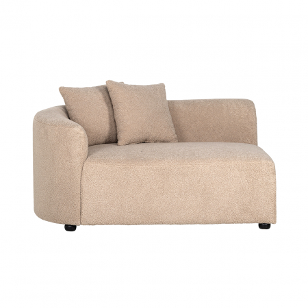 SALE % - Modul Canapea Grayson pe partea stanga  bej  furry 140 cm