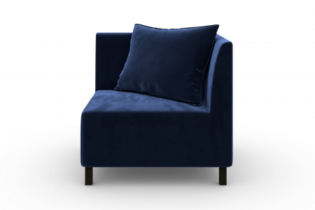 Modul de colt Tina, Albastru petrol, 88x82x88 cm [1]