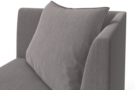 Modul de colt Tina, Gri, 88x82x88 cm [5]
