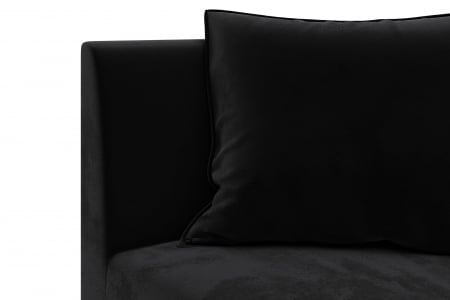 Modul de colt Tina, Negru, 88x82x88 cm [4]